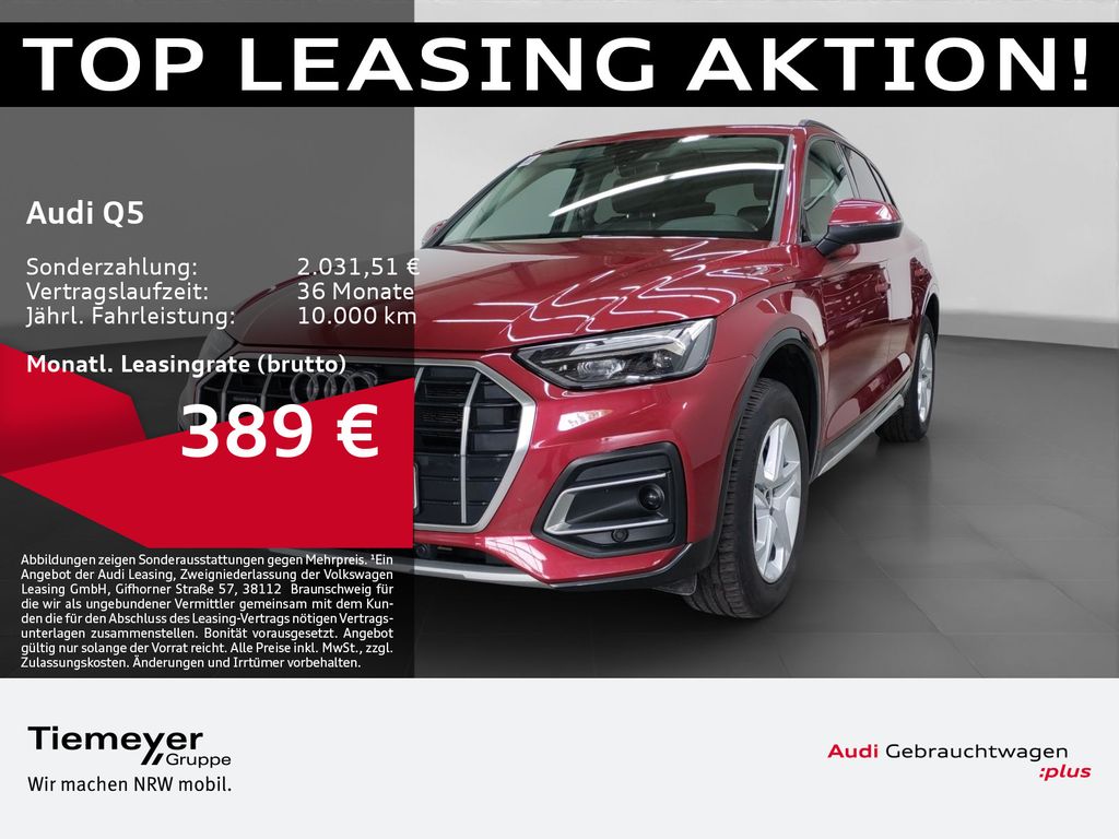 Abbildung Leasingangebot Audi Q5 50 TFSIe Q ADVANCED AHK LM18 NAVI+ PDC PRIVAC