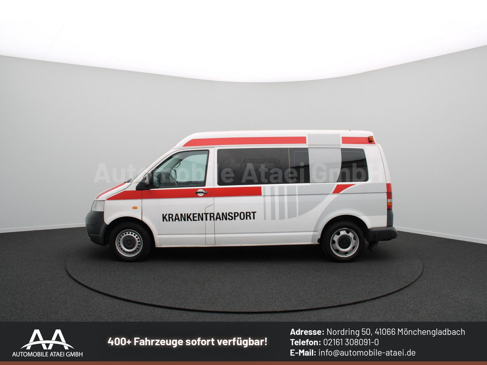 Fahrzeugabbildung Volkswagen T5 Transporter 2.5 TDI *KTW* 1.Hand+ Klima 9558