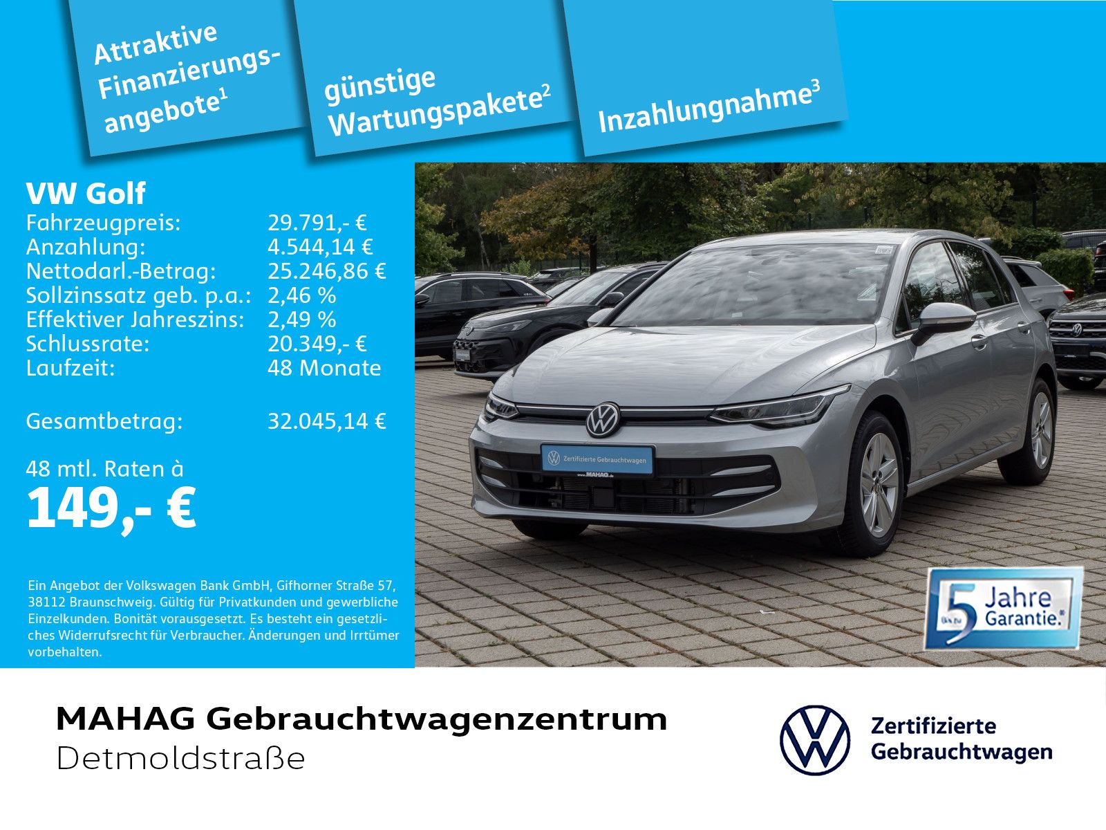 Volkswagen Golf VIII Life 1.5 eTSI LED Navi ParkPilot RearV foto 2