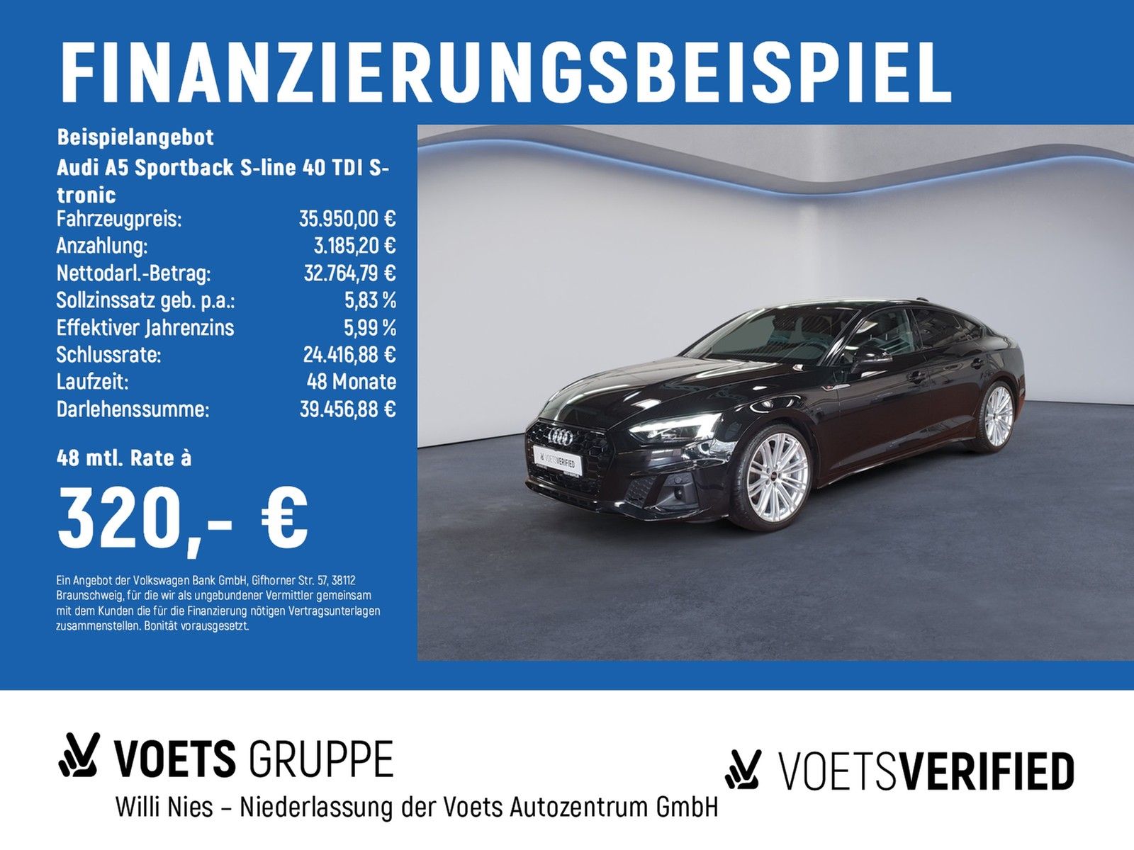 Audi A5 Sportback S-line 40 TDI S-tronic MATRIX-LED foto 1