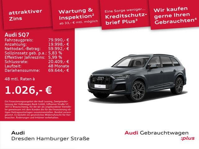 Audi SQ7 4.0 TDI quattro Matrix 7-Sitze AHZV Panorama