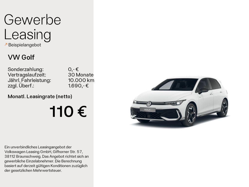 Volkswagen Golf 1.5 eTSI DSG R-Line NAV*IQ.LIGHT*SHZ*KLIMA