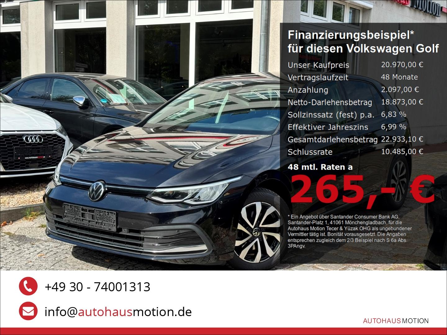 Volkswagen Golf VIII 2.0 TDI Active Navi Pro ACC Kamera LE