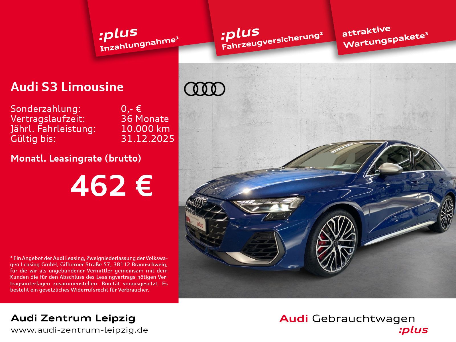 Audi S3 Limousine TFSI *Matrix*Pano*HuD*Assistenz pro