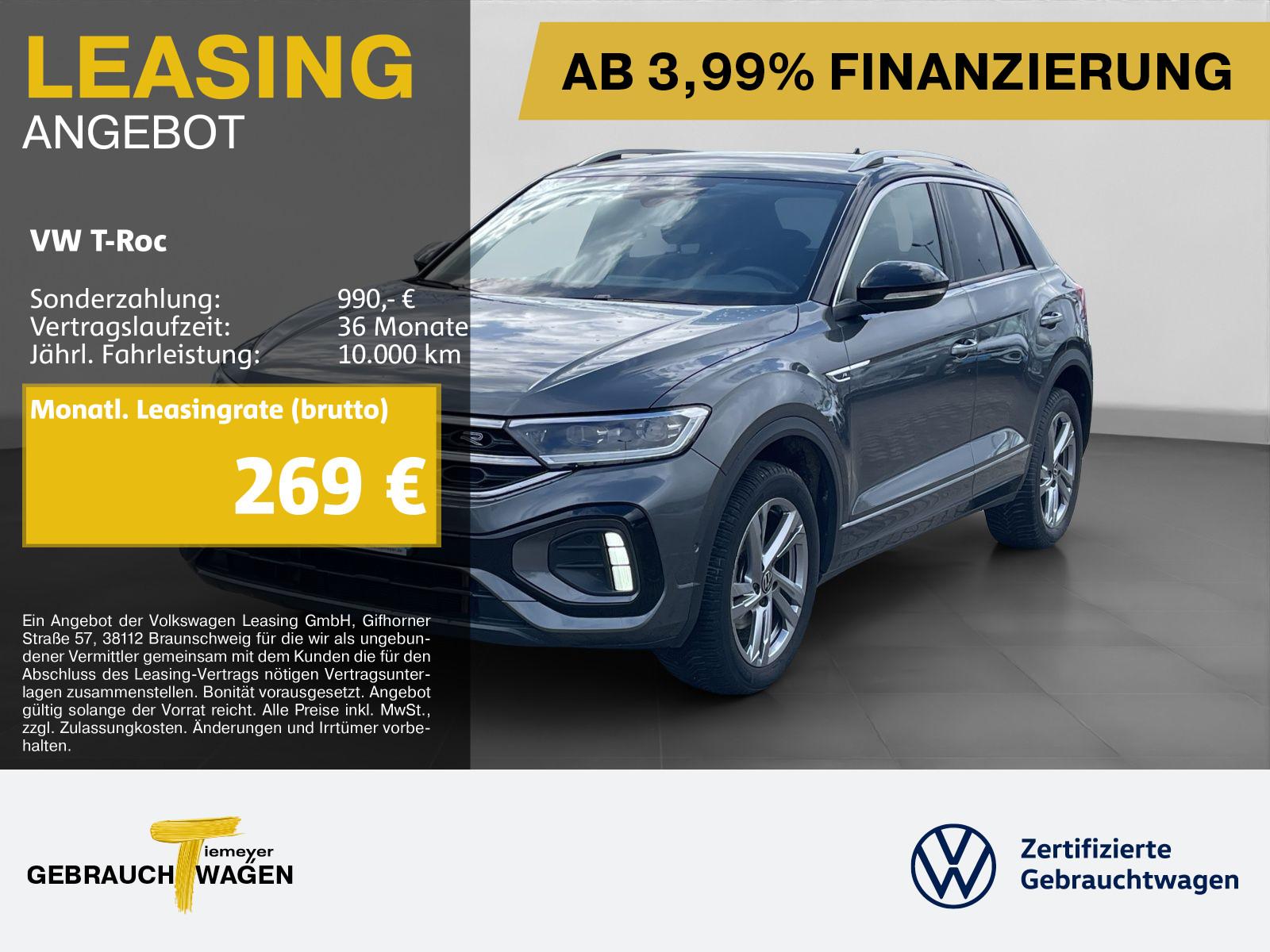 Volkswagen T-Roc 1.0 TSI R-LINE AHK GARANTIE-12.27 KAMERA L
