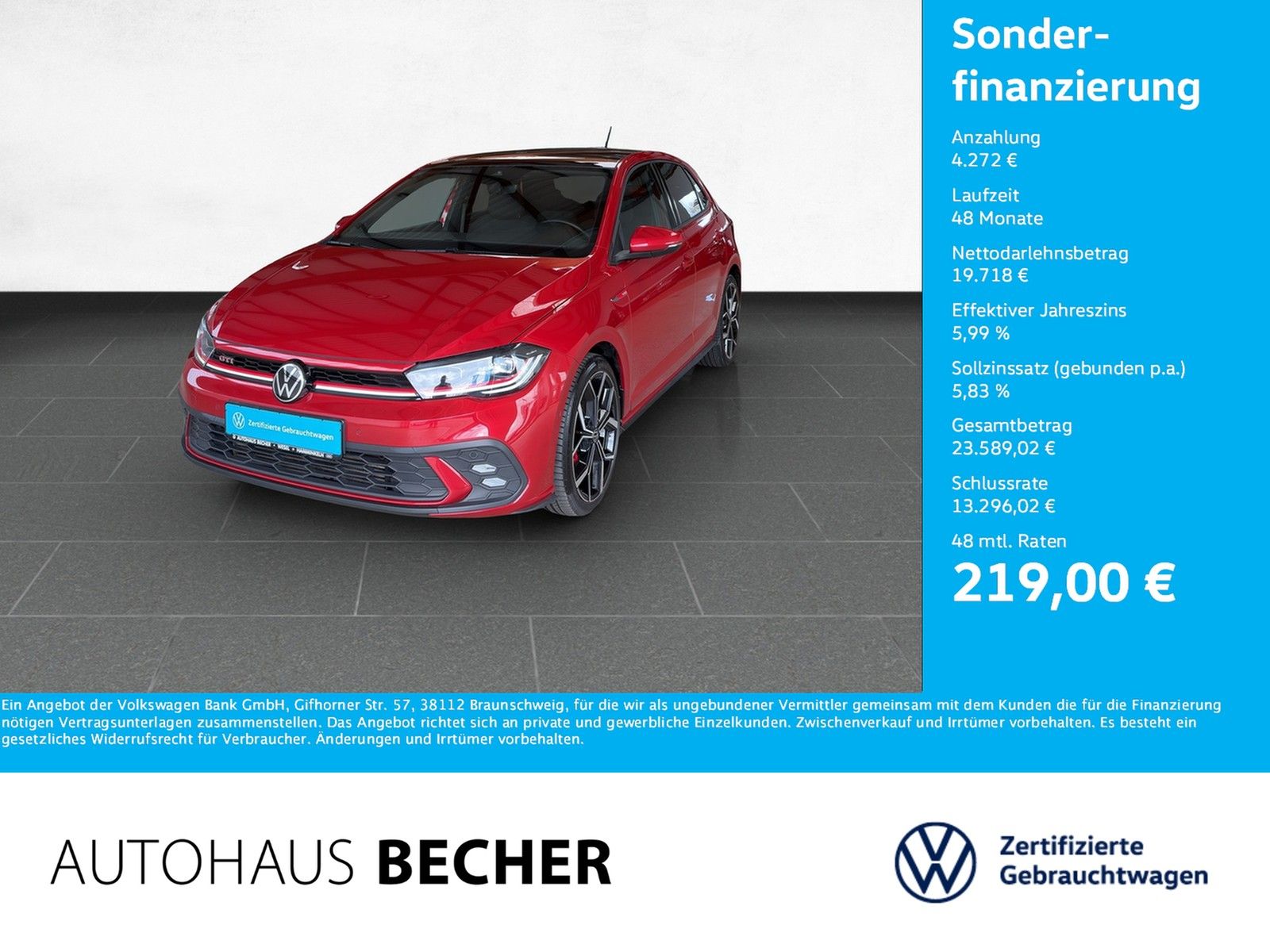 Volkswagen Polo GTI 2.0 TSI DSG LED Navi Pano Rückfahrkam foto 1