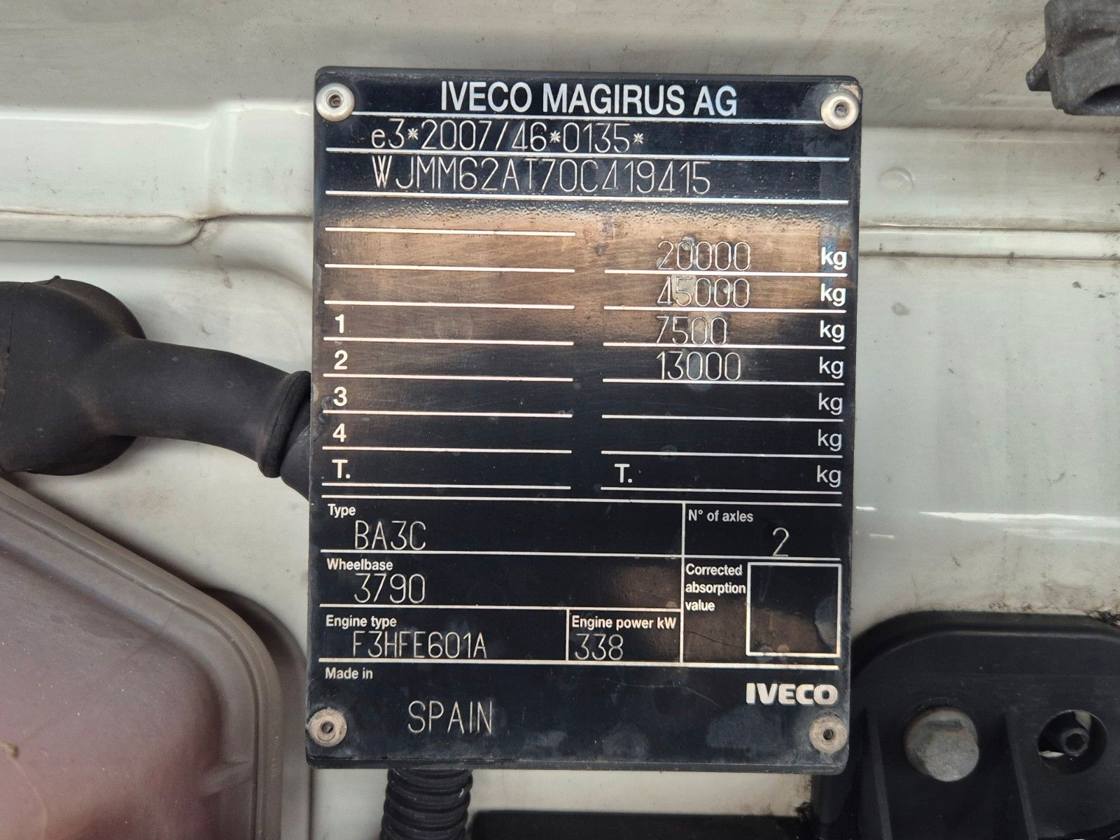 Fahrzeugabbildung Iveco Stralis AS440S46/P NP LNG Standklima Intarder