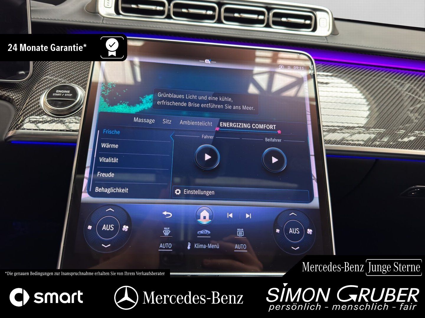 Fahrzeugabbildung Mercedes-Benz S 63 e Perfo L Chauffeur Carbon Burm4D Fondent.