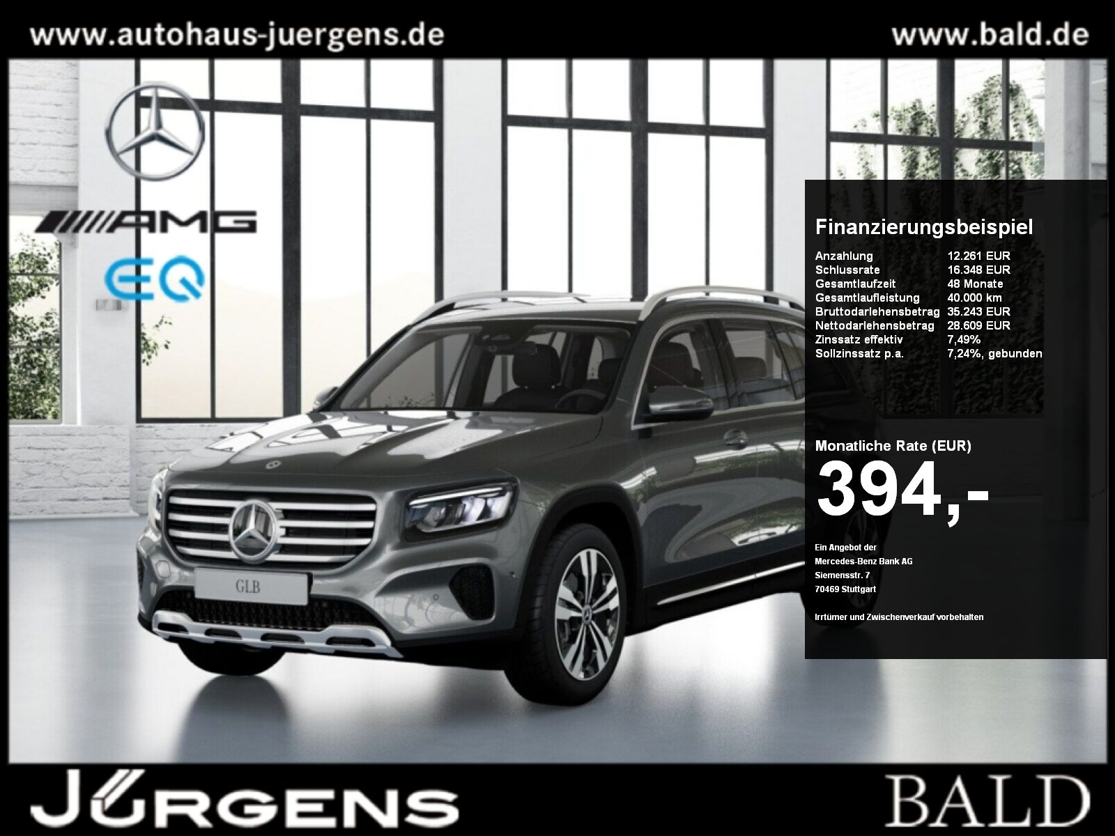 MERCEDES-BENZ GLB 200 d 4M Progressive+Distr+Cam+LED+Navi+Wide