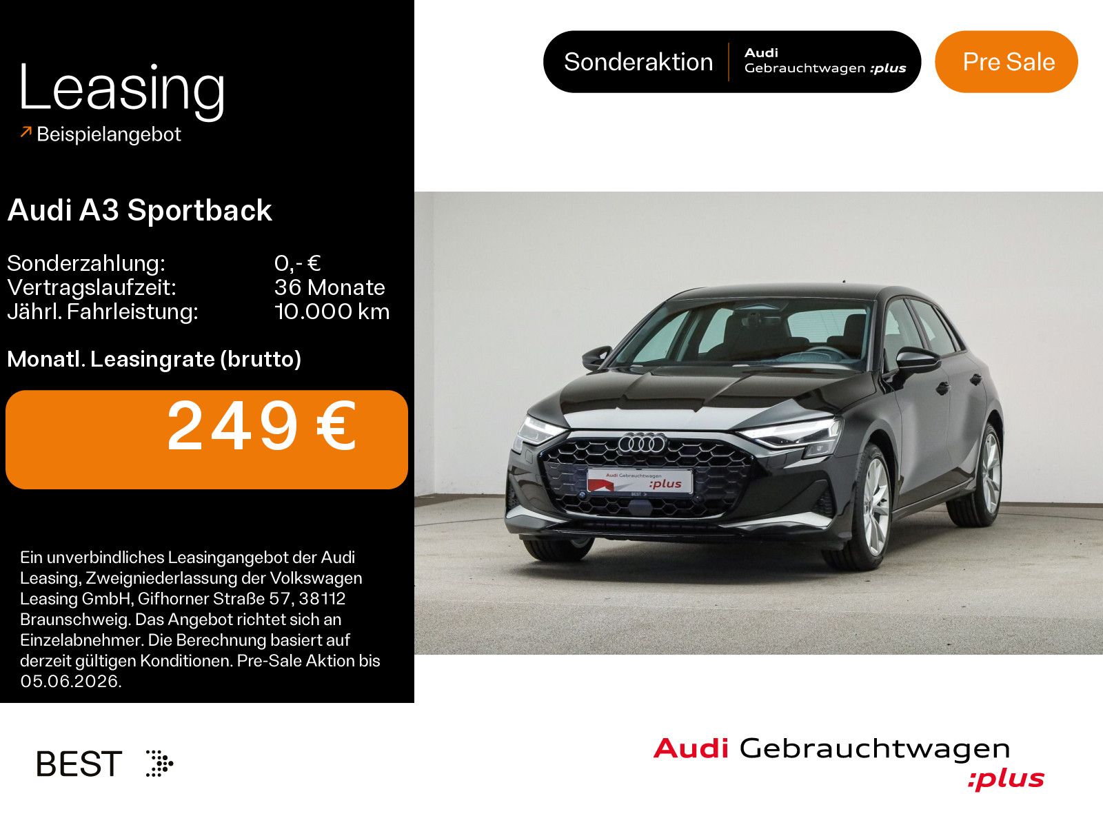 Audi A3 Sportback 35 TDI advanced*0,99%-Finanz*NAVI-P