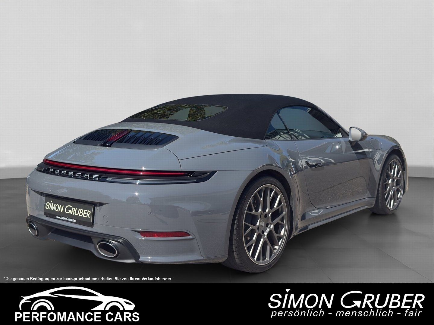 Fahrzeugabbildung Porsche 992.2 Carrera Cabrio facelift Bose Matrix SpoAbg