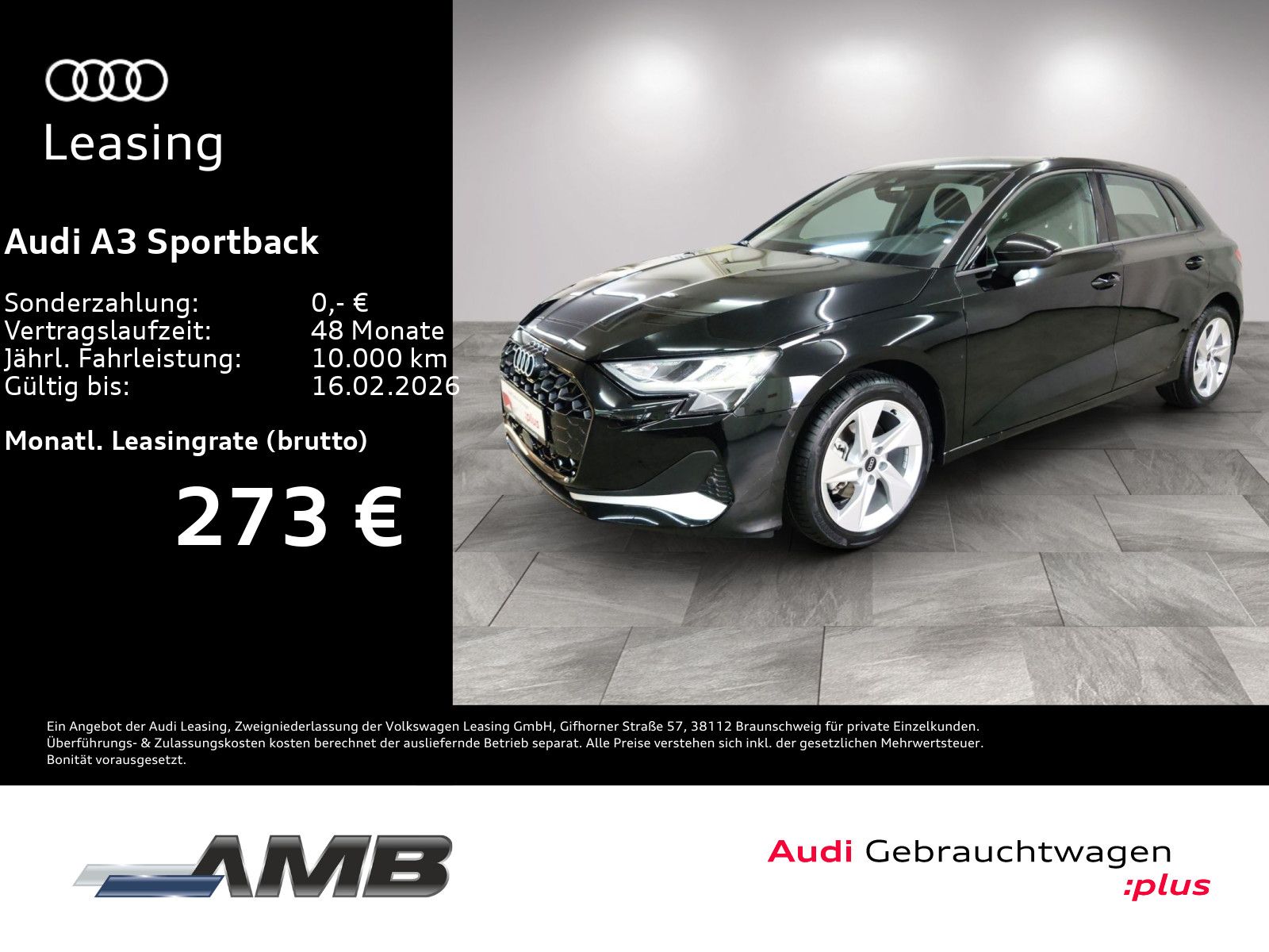 Audi A3 Sportback Advanced 30 TDI AHK/vC+/Nav+/12.29G