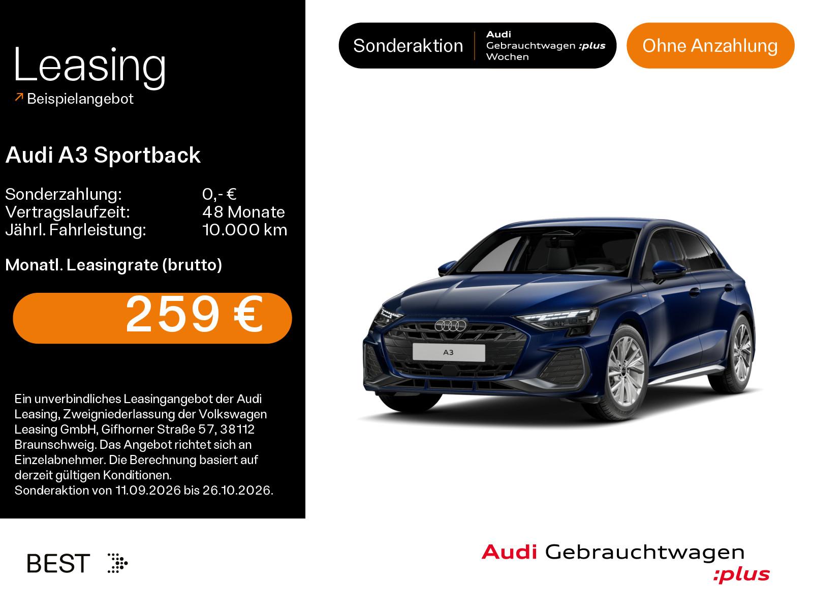 Audi A3 Sportback 35 TFSI S-LINE*NAVI-PLUS*LED*KAMERA