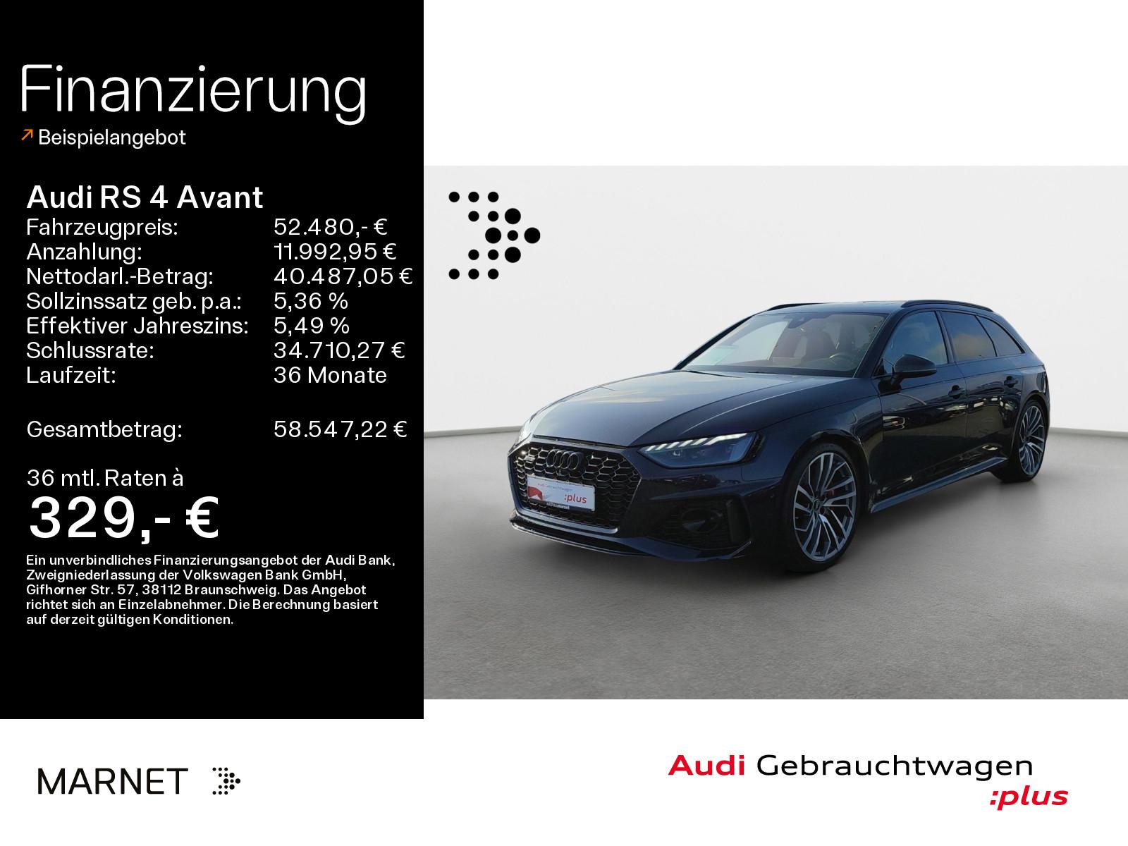 Audi RS 4 Avant quattro*Navi*Matrix*Alu*HUD*B&O*PDC*P