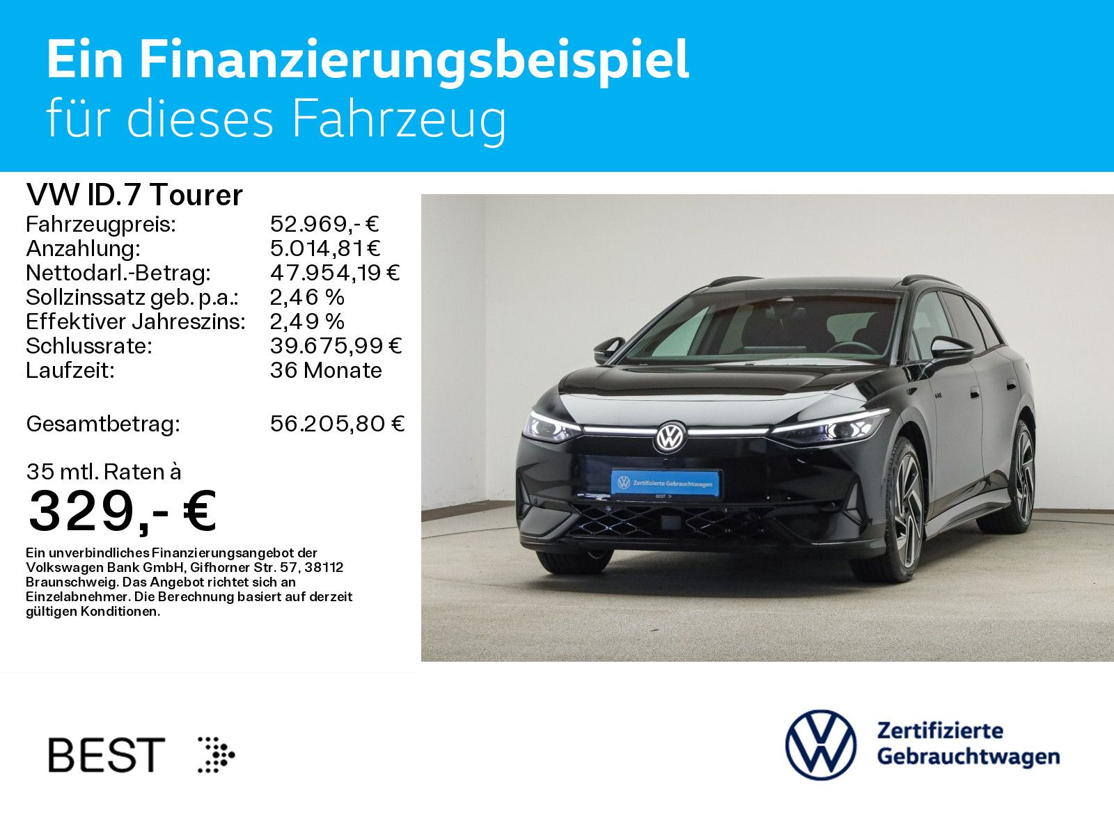Volkswagen ID.7 Tourer GTX 4M WÄRMEPUMPE IQ.LIGHT PANO AHK foto 2