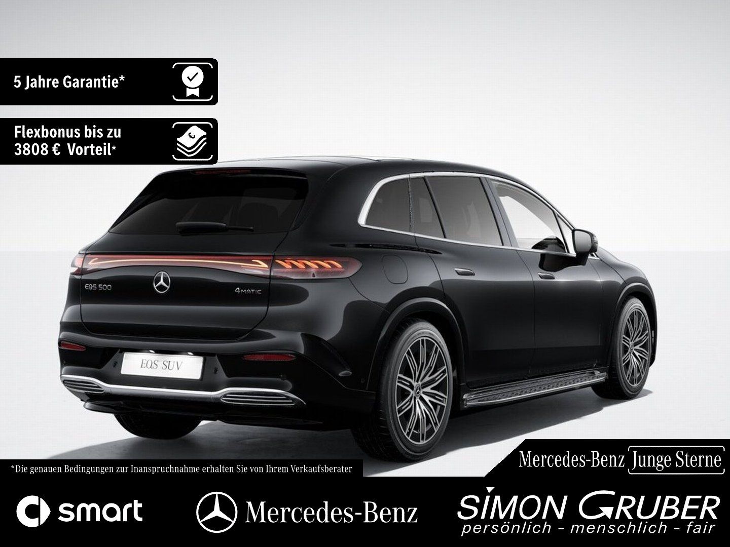 Fahrzeugabbildung Mercedes-Benz EQS 500 4M SUV AMG Hyper Fond-Entertain 7Sitze