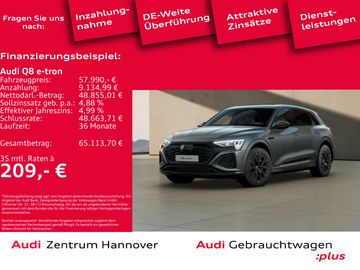 Audi Leasingangebot: Audi Q8 e-tron S line 55 quattro Head-Up Matrix Pano