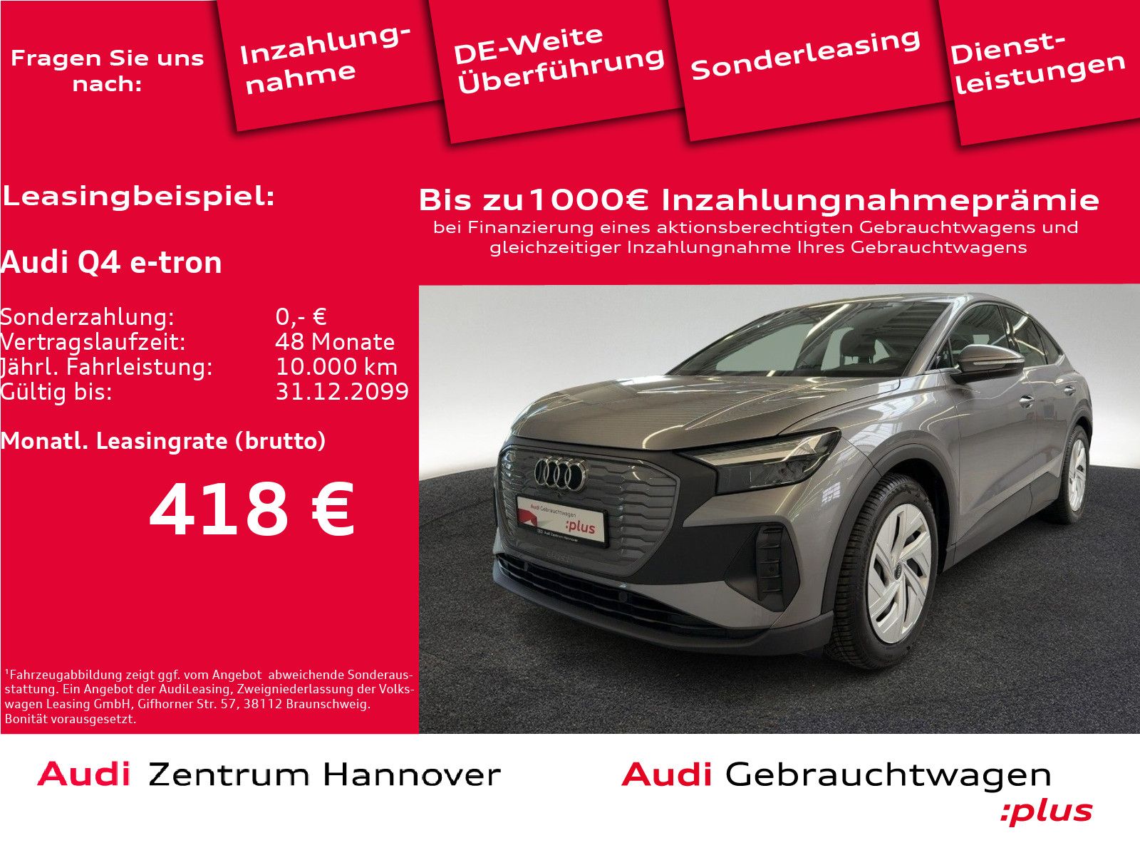 Audi Q4 e-tron Sportback 35 LED Kamera Leder Navi vir
