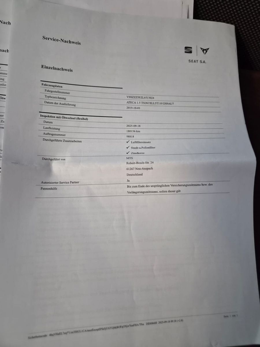 Fahrzeugabbildung SEAT Ateca Xcellence / KAMERA / MWST Ausweißbar