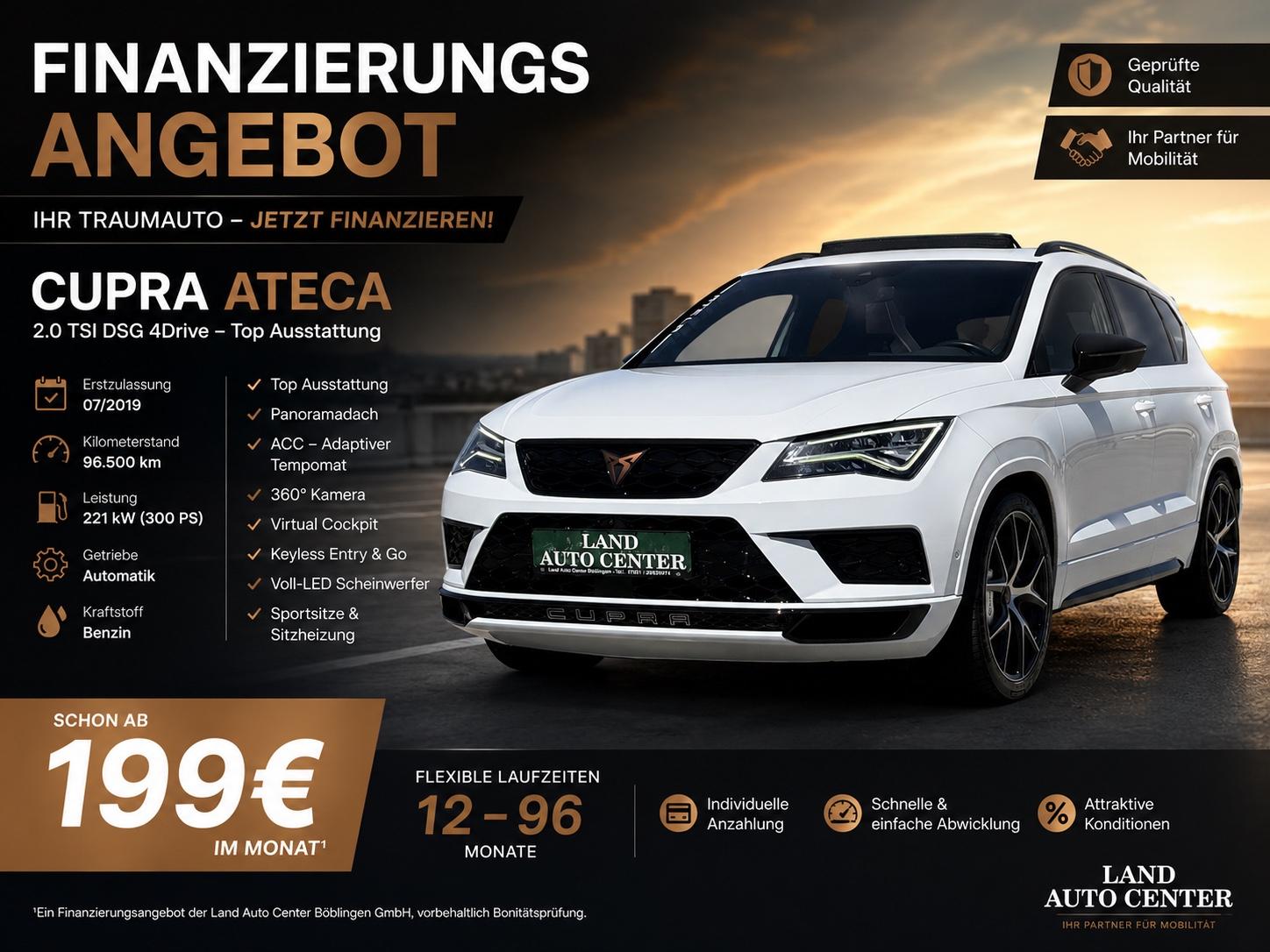Cupra Ateca 2.0 TSI DSG 4x4*PANO*ACC*LED*VIRTUEL*360 C