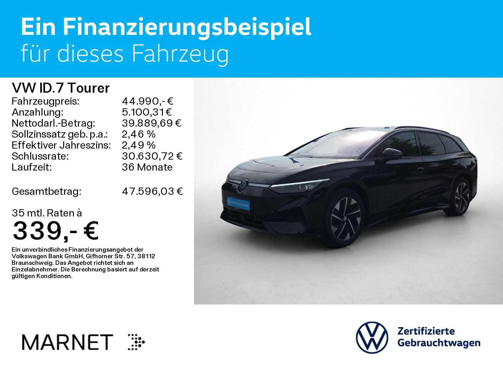 Volkswagen ID.7 Tourer Pro Navi*Wärmep.*IQ-Light*IQ-Drive*A imagem 2