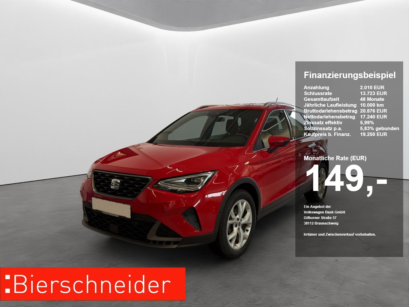 Seat Arona 1.0 TSI FR LED NAVI PARKASS SHZ KLIMA