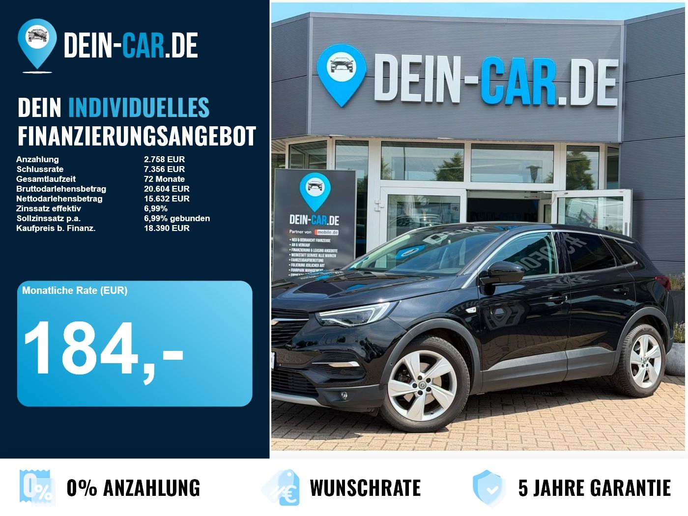 Opel Grandland (X) Grandland (X) LED Navi PDC Pano SHZ SpurW el.Hec