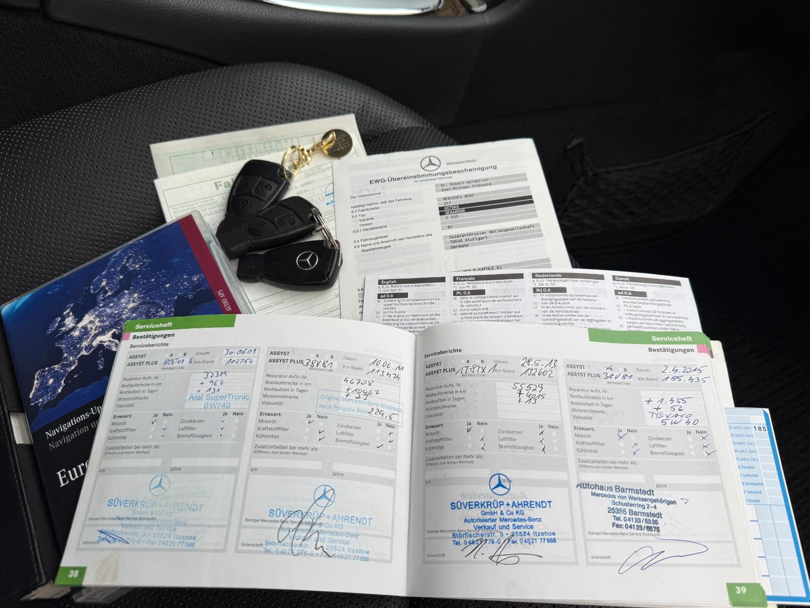 Mercedes-Benz E-Klasse E 500 Avantgarde,2.Hand,Unfallfrei,V8