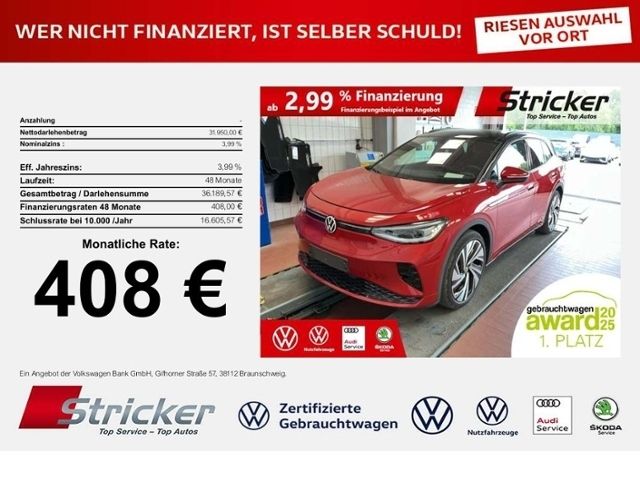 Volkswagen ID.4 GTX 220/77 408,-ohne Anzahlung Pano Head-Up