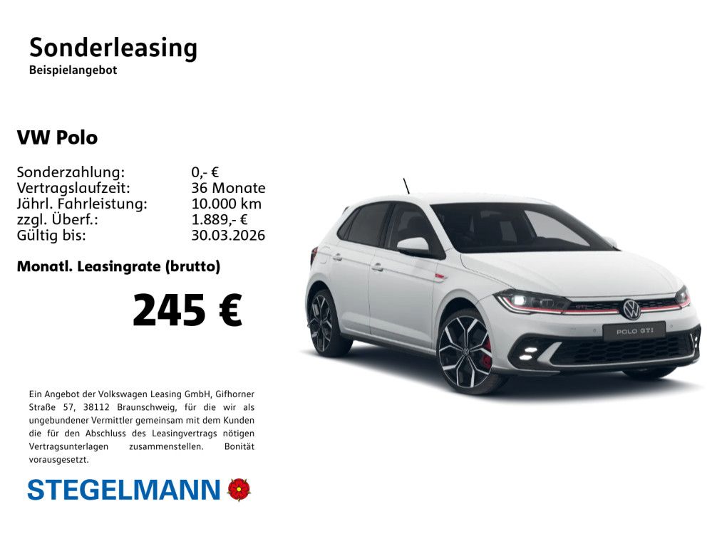 Volkswagen Polo 2,0 l TSI OPF 7-Gang DSG GTI