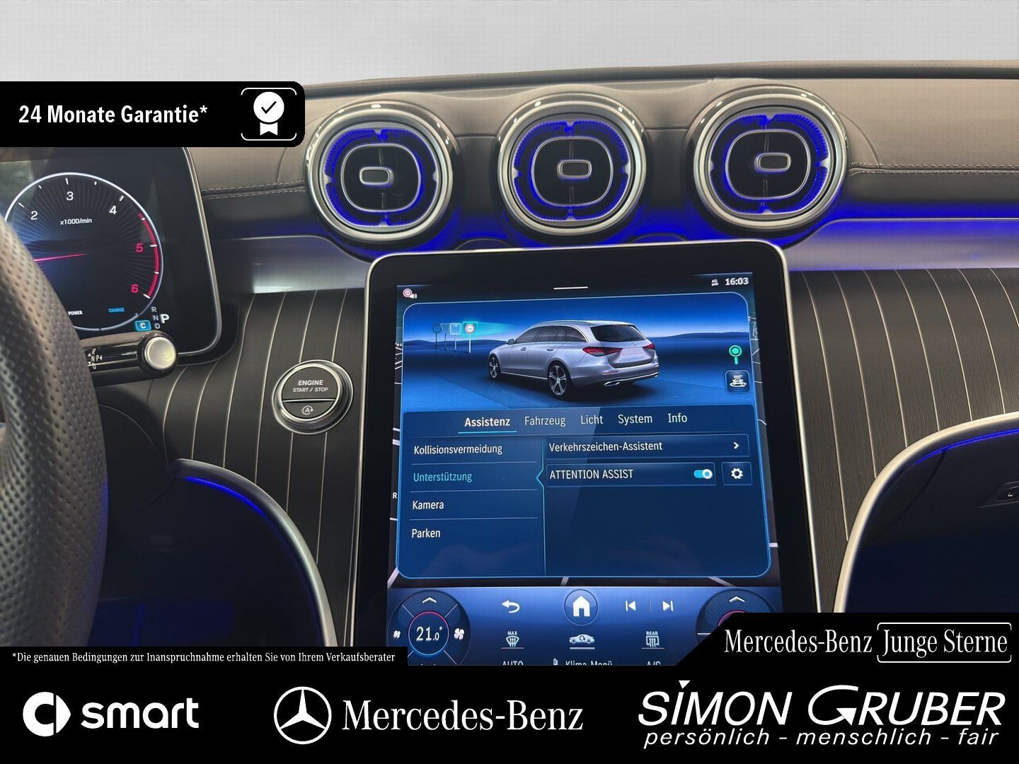 Fahrzeugabbildung Mercedes-Benz C 200 Td Edition AMG Line Memory LED 360 AHK