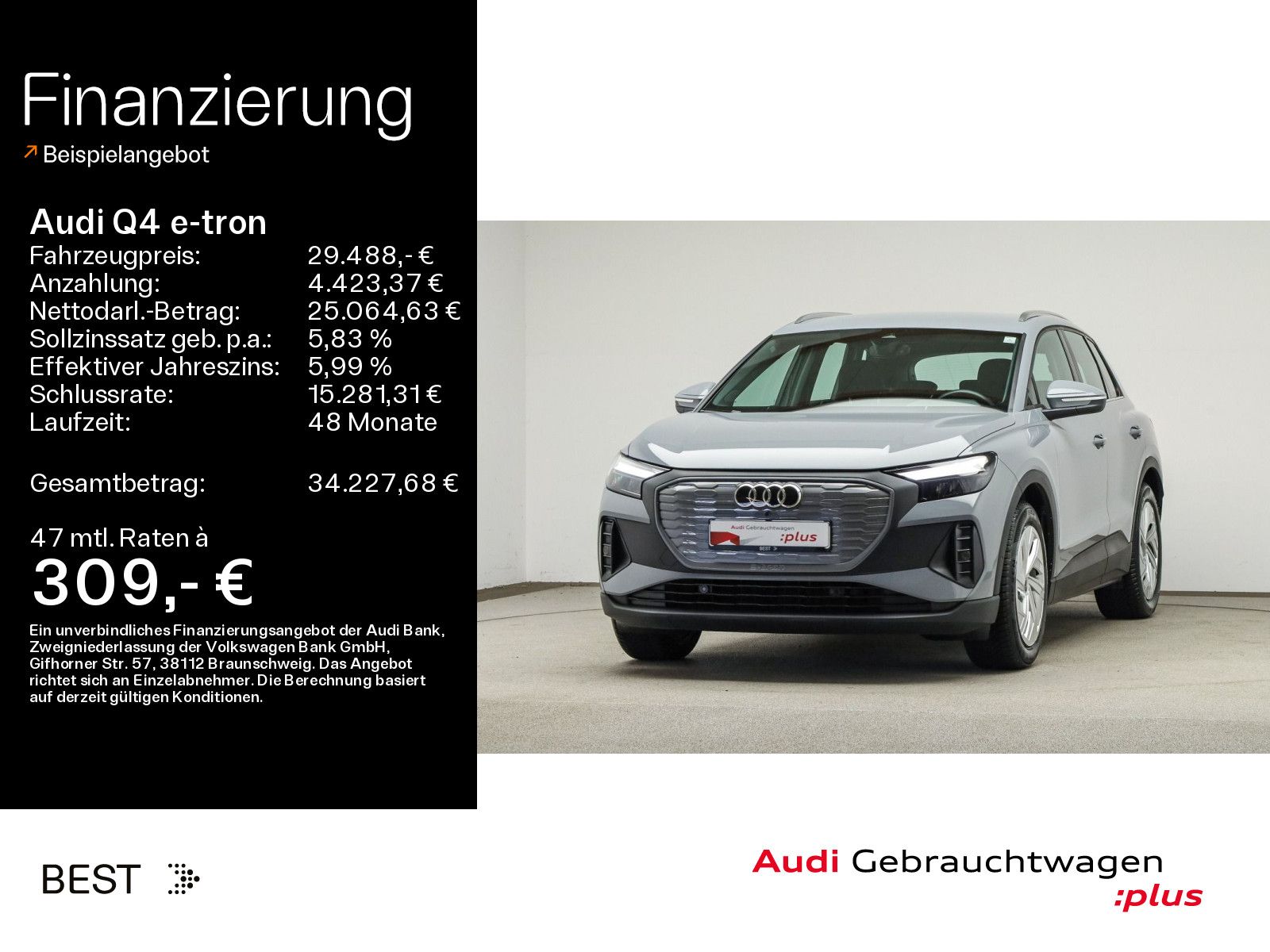 Audi Q4 40 e-tron Assist Plus, Navi, Standklima