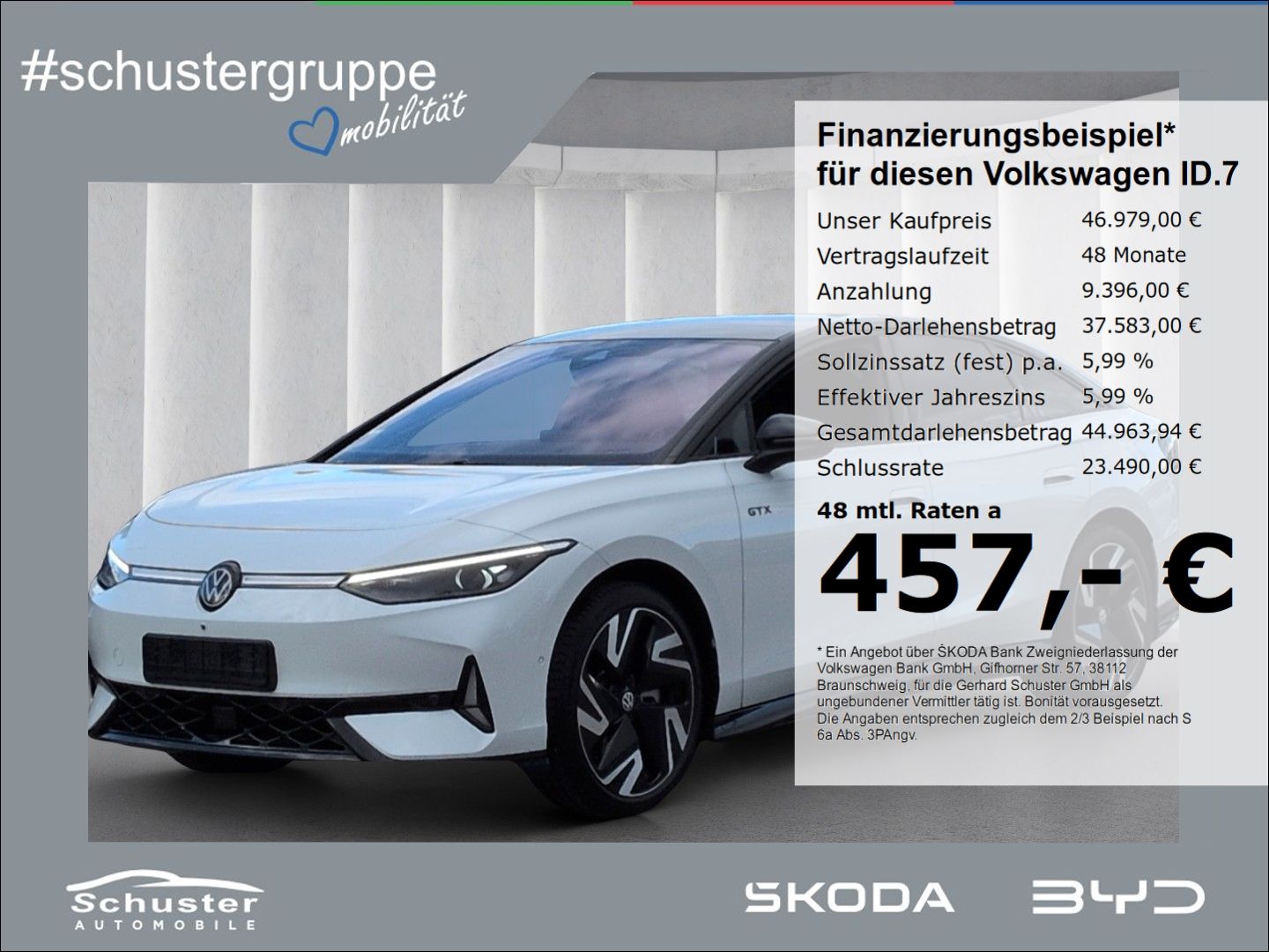 Volkswagen ID.7 GTX 4Mot*AHK Panodach 360°Ka HeadUp DCC 21*