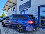 Mercedes-Benz C-Klasse  180 T CGI AMG-Line *LED*AHK*LEDER*NAVI - Mercedes-Benz C 180: Blau