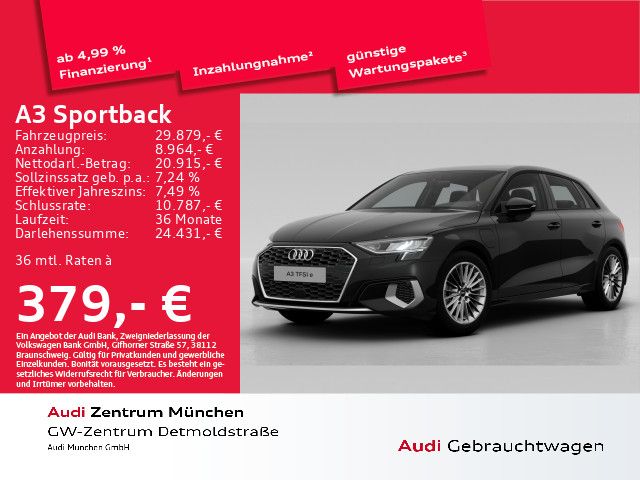 Audi A3 Sportback 40 TFSI e S tronic advanced AHK/Vir