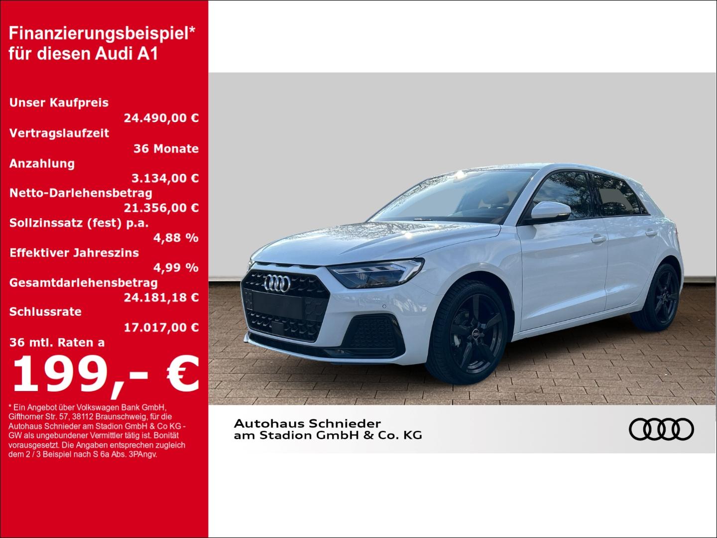 Audi A1 25 TFSI ADVANCED LED+CARPLAY+VIRTUAL+PDC