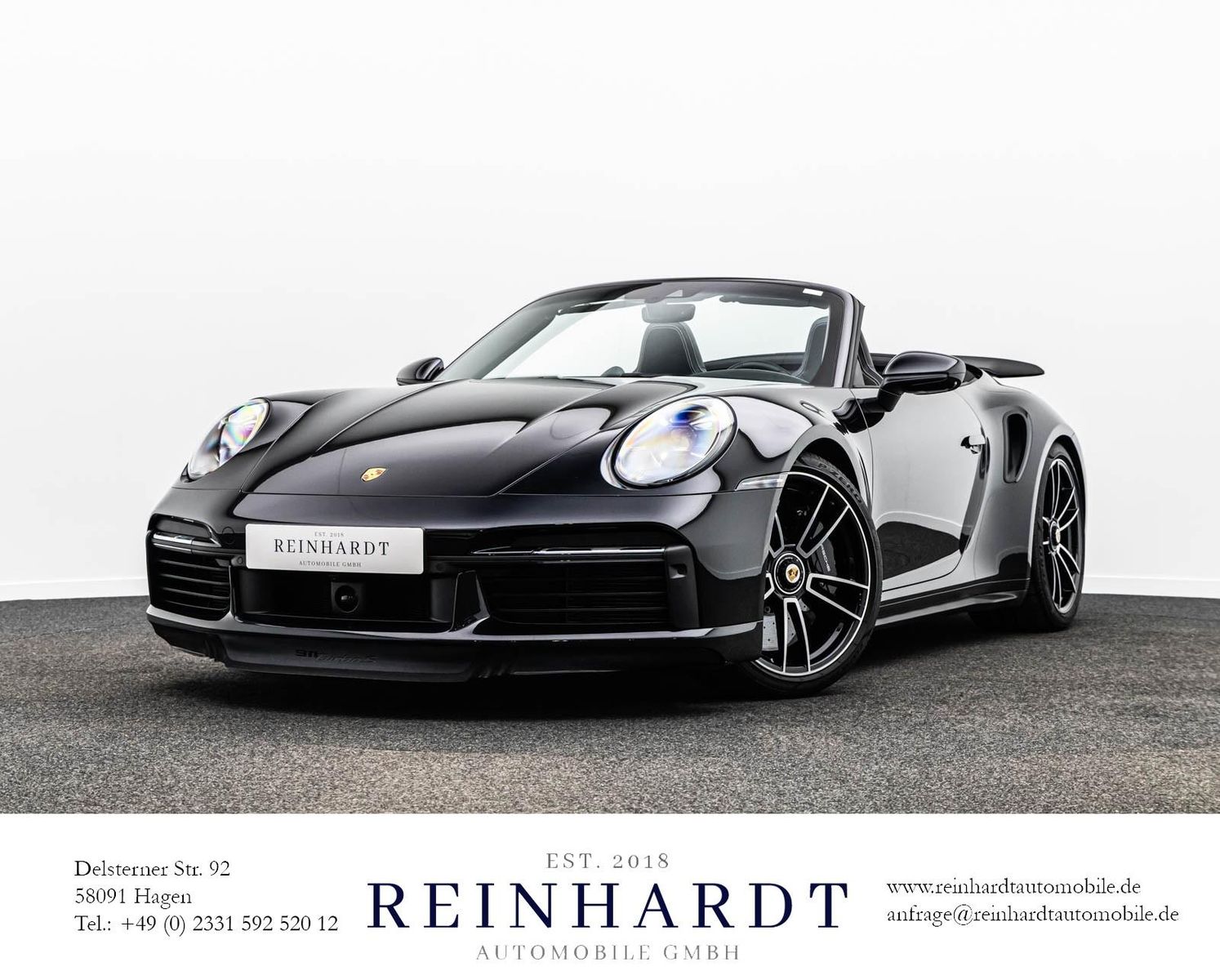 PORSCHE 992 TURBO S CABRIOLET ALL-BLACK/21Z/LIFT/KERAMIK