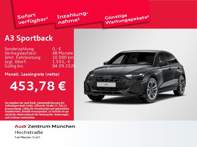 Audi A3 Sportback S line TFSI e 150 kW S tronic