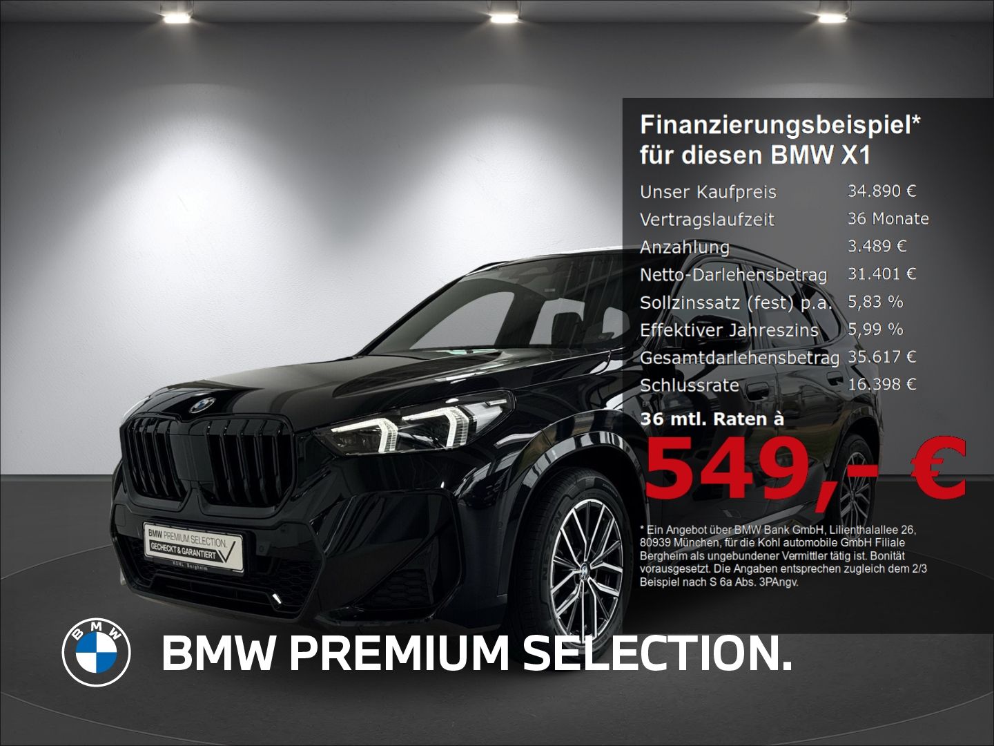 BMW X1 sDrive 18i M Sport Komfortzugang Driving Assi