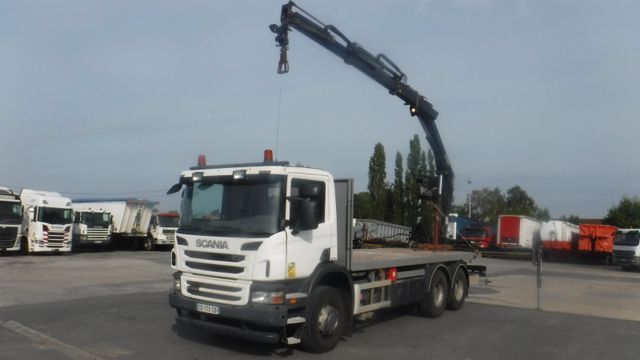 Scania P400 6x4 Plateau + kran