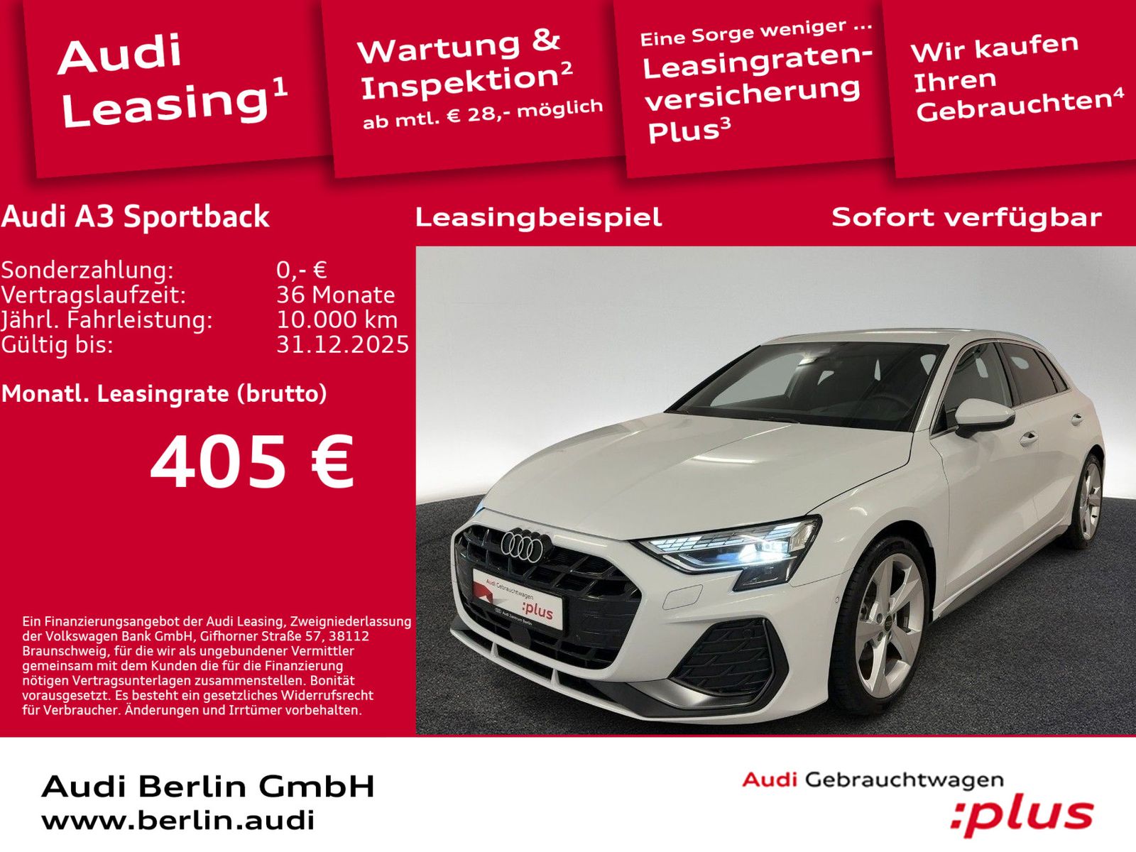 Audi A3 Sportback S line 30 TFSI S tr. AHK LED RFK