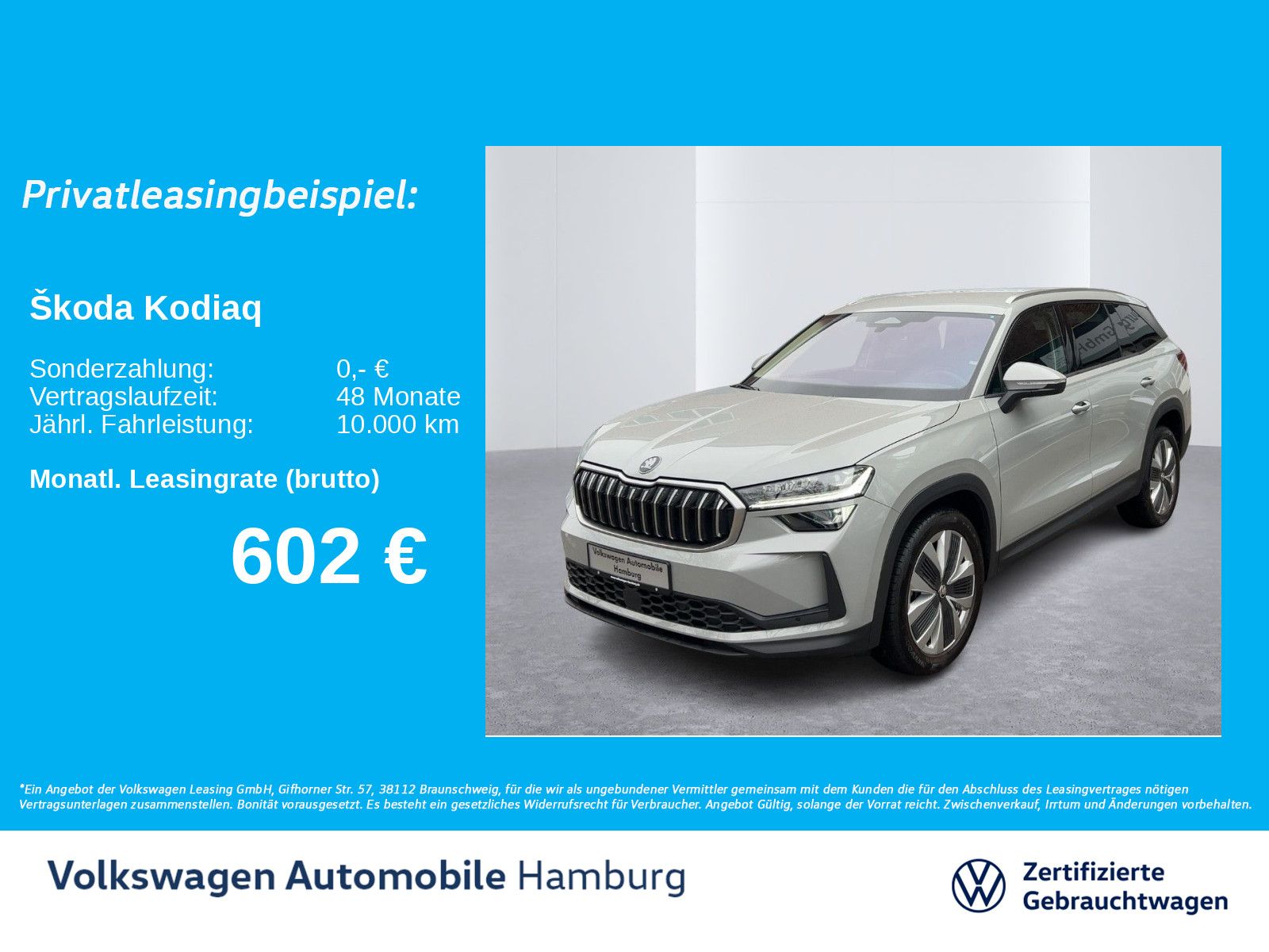 Skoda Kodiaq 2.0 TDI 4x4 Selection DSG AHK Kamera