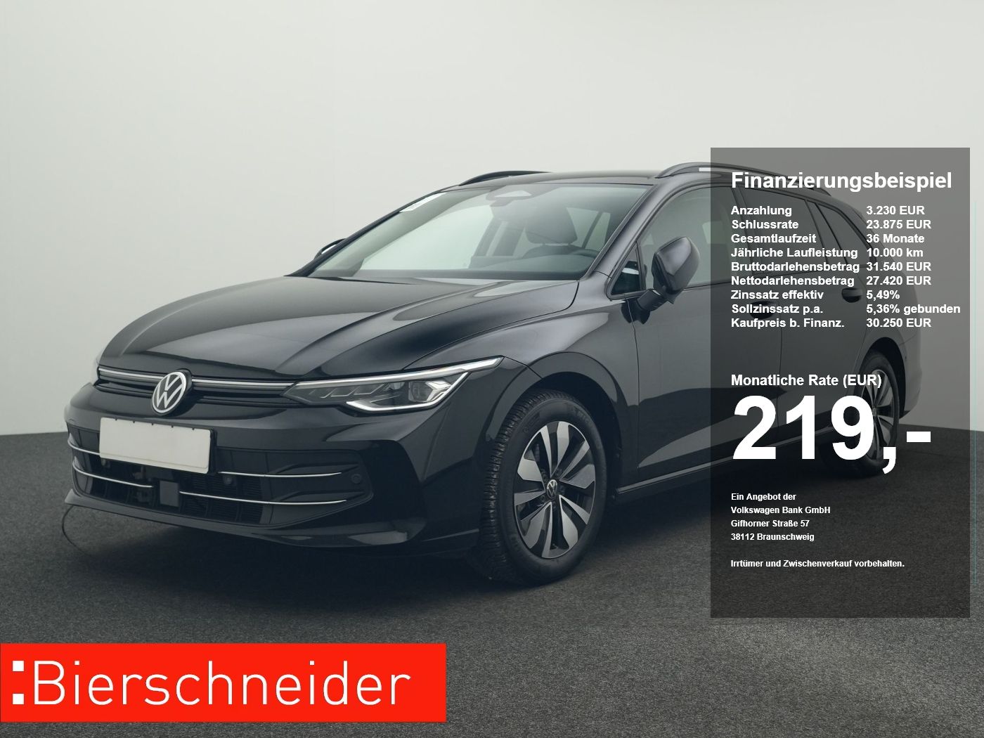 Volkswagen Golf 8 Var. 1.5 eTSI DSG Goal LED NAVI AHK ACC P