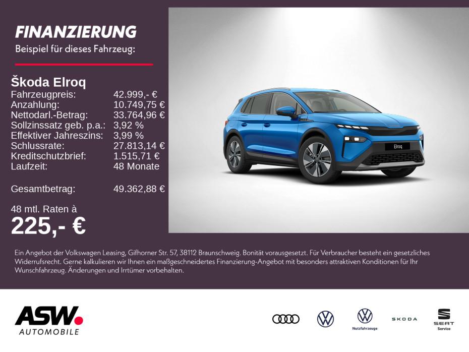 Skoda Elroq Selection 60 190PS ACC Kamrea SHZ Navi LED