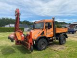 Mercedes-Benz Unimog U110 418/10 Ausleger + Schlegelmäher - Mercedes-Benz Unimo