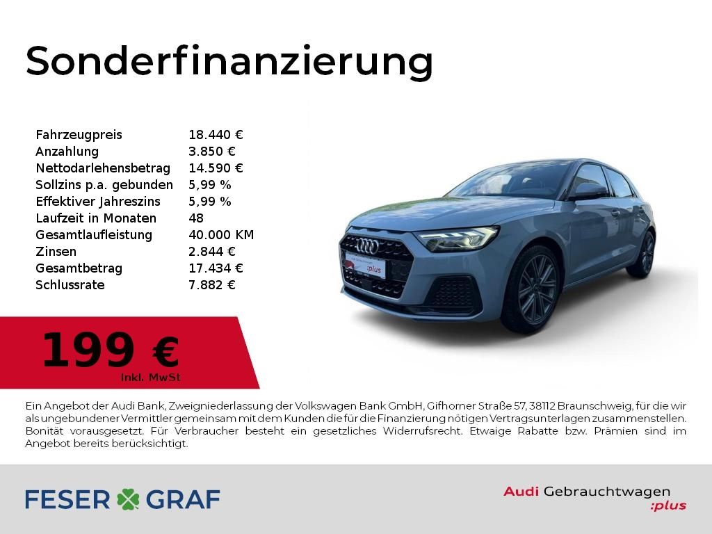 A1 Sportback Advanced 30TFSI LED/Einparkhilfe/Kl