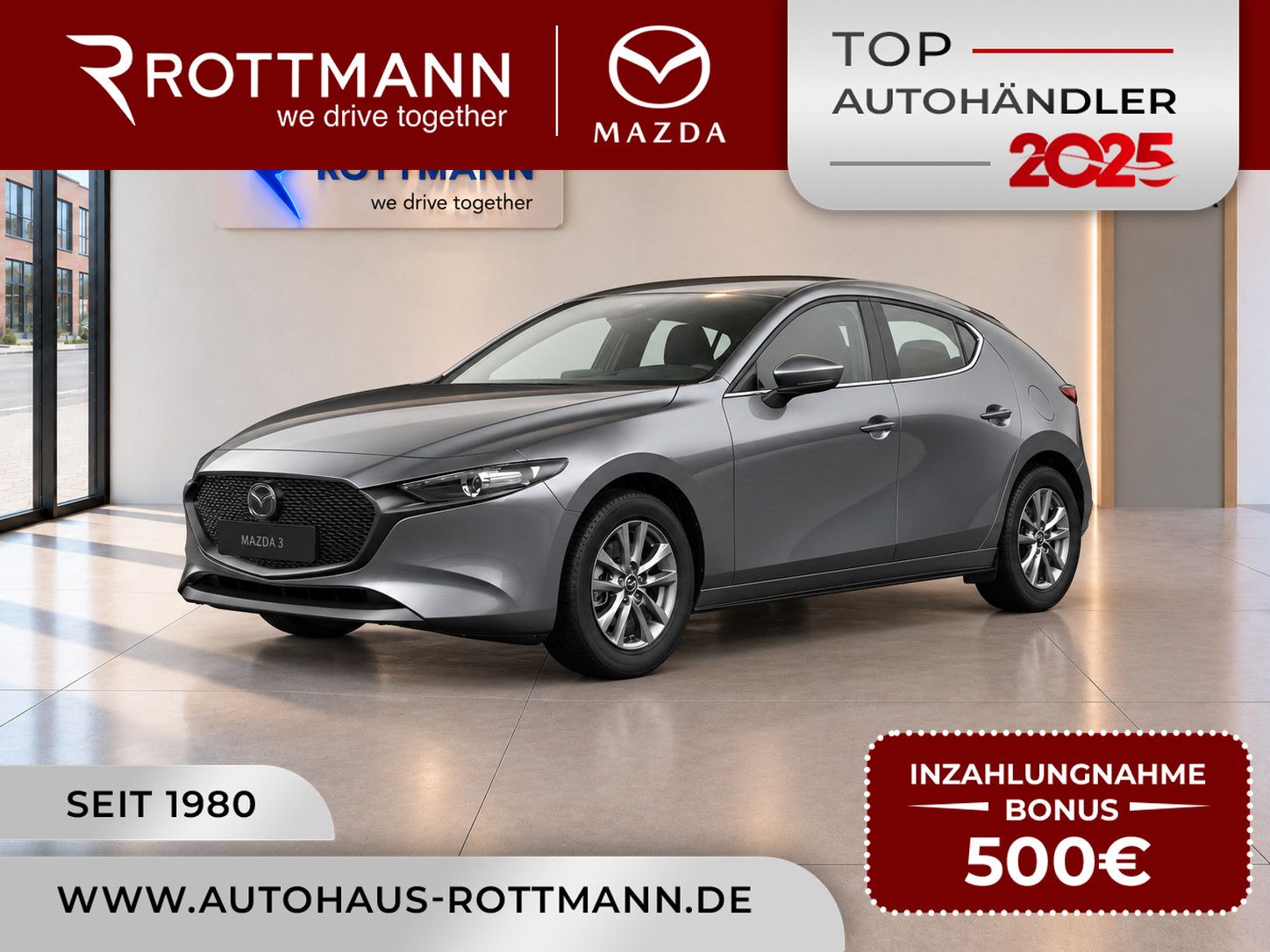 Mazda 3 2027 e-SKYACTIV G 140ps PRIME-Line NAV ACC HUD