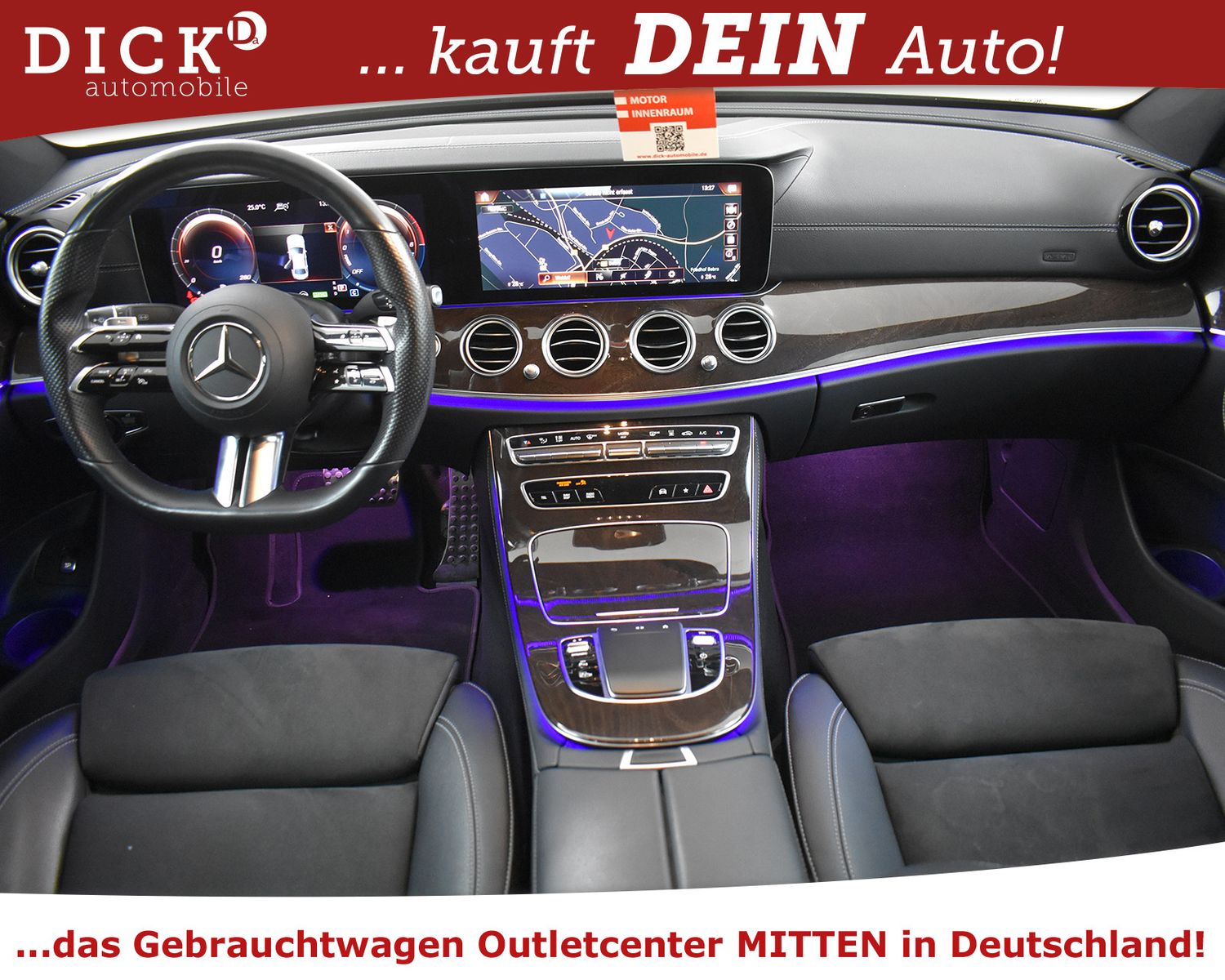 MERCEDES-BENZ E300de 4Mat 2X AMG Line NIGHT+HEAD+360+STDHZ+ACC - Image 8