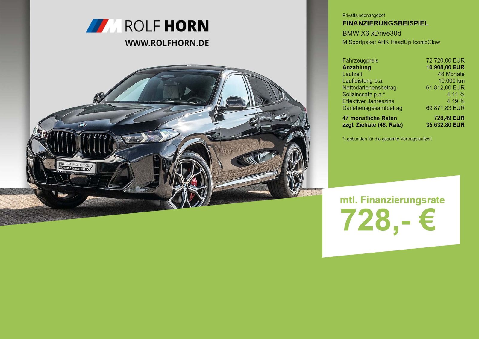 BMW X6 xDrive30d M Sportpaket AHK HeadUp IconicGlow foto 3