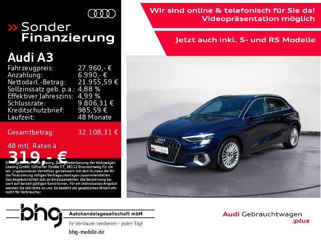 Audi A3 Sportb. 40 TFSI S tronic 40 TFSIe